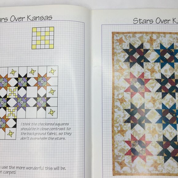 Vintage 1996 Kansas Connections #4 Mary Ellen Hopkins Quilt Design Patterns Book - Picture 4 of 9
